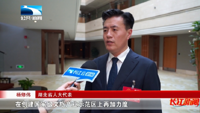 省人大代表杨修伟接受湖北电视台专访：在创建国家级文旅产业示范区上再加力度，推动鄂湘赣商贸物流中心建设，在打造内陆开放新高地中展现通城担当、作出通城贡献